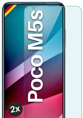 2x Echt Glas für Xiaomi Poco M5s Panzerfolie HD Hartglas Premium Displayschutz