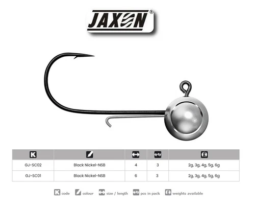 3PCS JIG HEAD JAXON SUMATO SLIM MICRO FISHING HOOK WEIGHT SOFT LURE PIKE PERCH