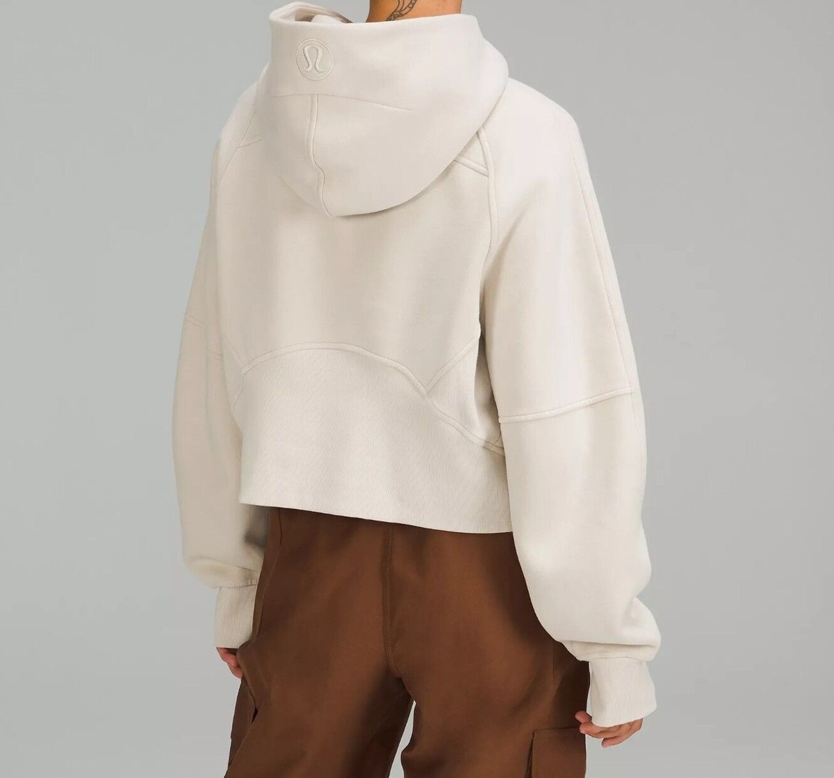 NEW Lululemon Scuba Oversized Half-Zip Hoodie Natural Ivory (2022