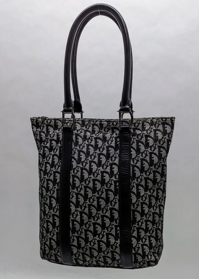 Sac fourre tout Christian Dior Diorissimo Trotter en toile noire