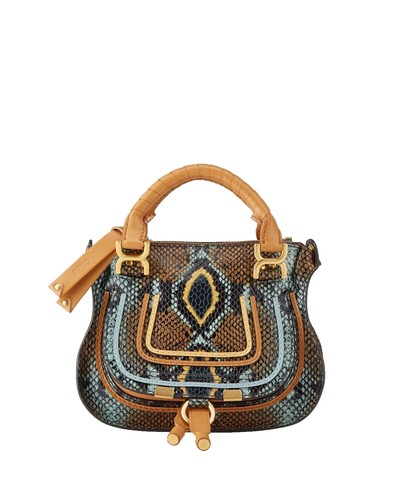CHLOÉ navy blue fabric belt w/Gold signature D ring cinch  display picture 3