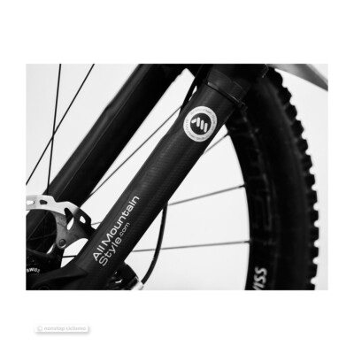 All Mountain Style HONEYCOMB MTB Fork Guard Protector BLACK/SILVER