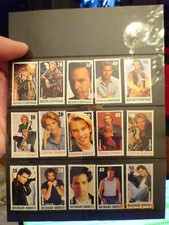 Francobolli BRAVO Star Marchi Attori + Musicisti Costner Hawkes Grieco