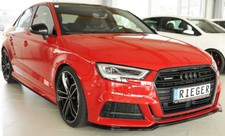 Rieger CUP Spoilerlippe SCHWARZ für Audi A3 S3 8V S-Line Front Schwert Ansatz *