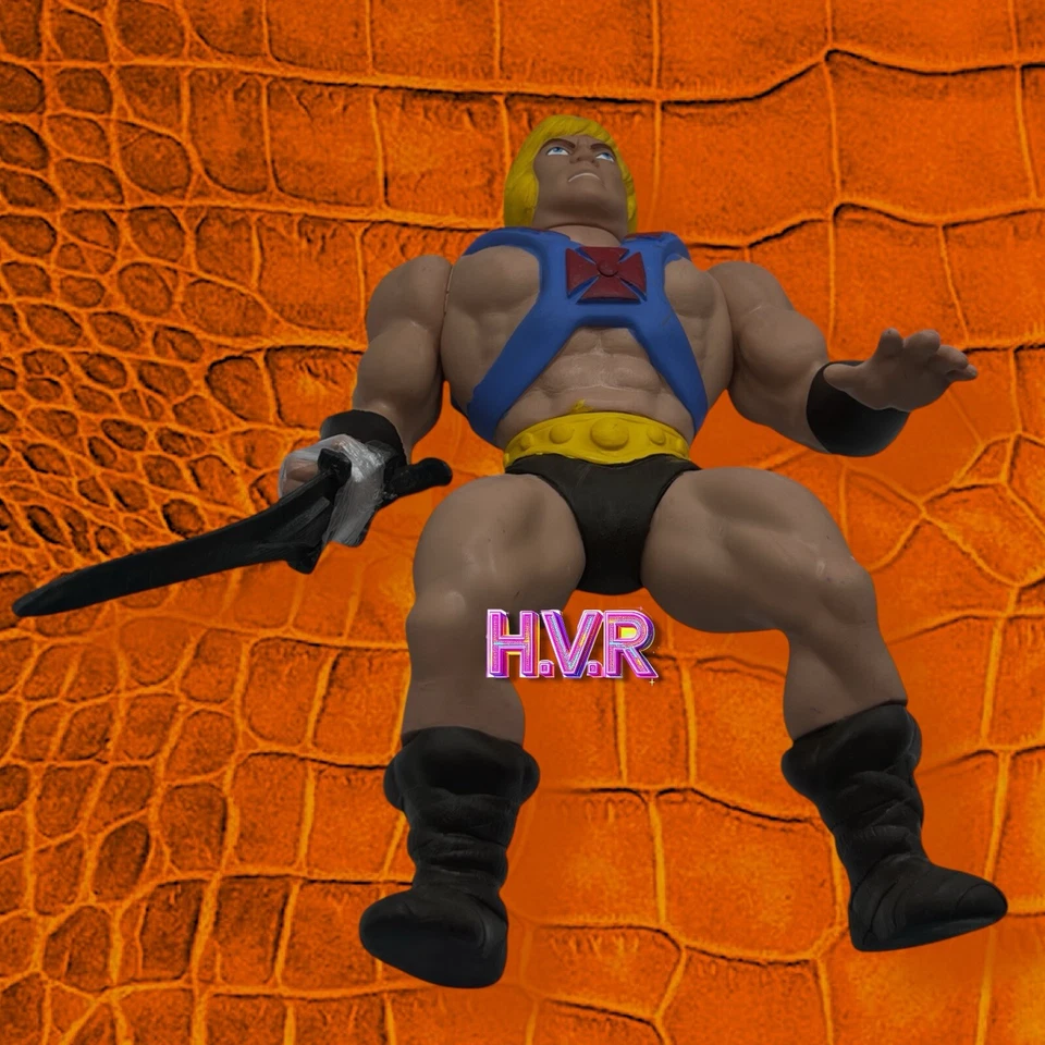 HE - MAN 14" GIGANTE UBER RARO DIFÍCIL DE ENCONTRAR JUMBO BIG MOTU VINILO SOFUBI FIGURA PIRATA! Foto 2 de 4