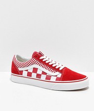 vans carreaux rouge old skool