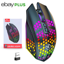 Gaming mouse wireless white wireless quiet RGB mouse PC laptop wireless USB Dongel