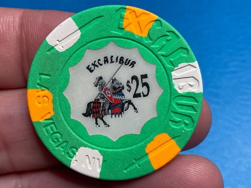 25 $————EXCALIBUR ————LAS VEGAS NEVADA CASINO CHIPS —-———Z-964