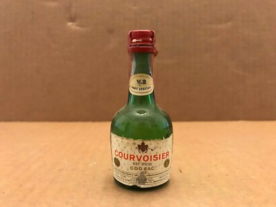 Vintage Courvoisier VS Cognac Empty Mini Bottle