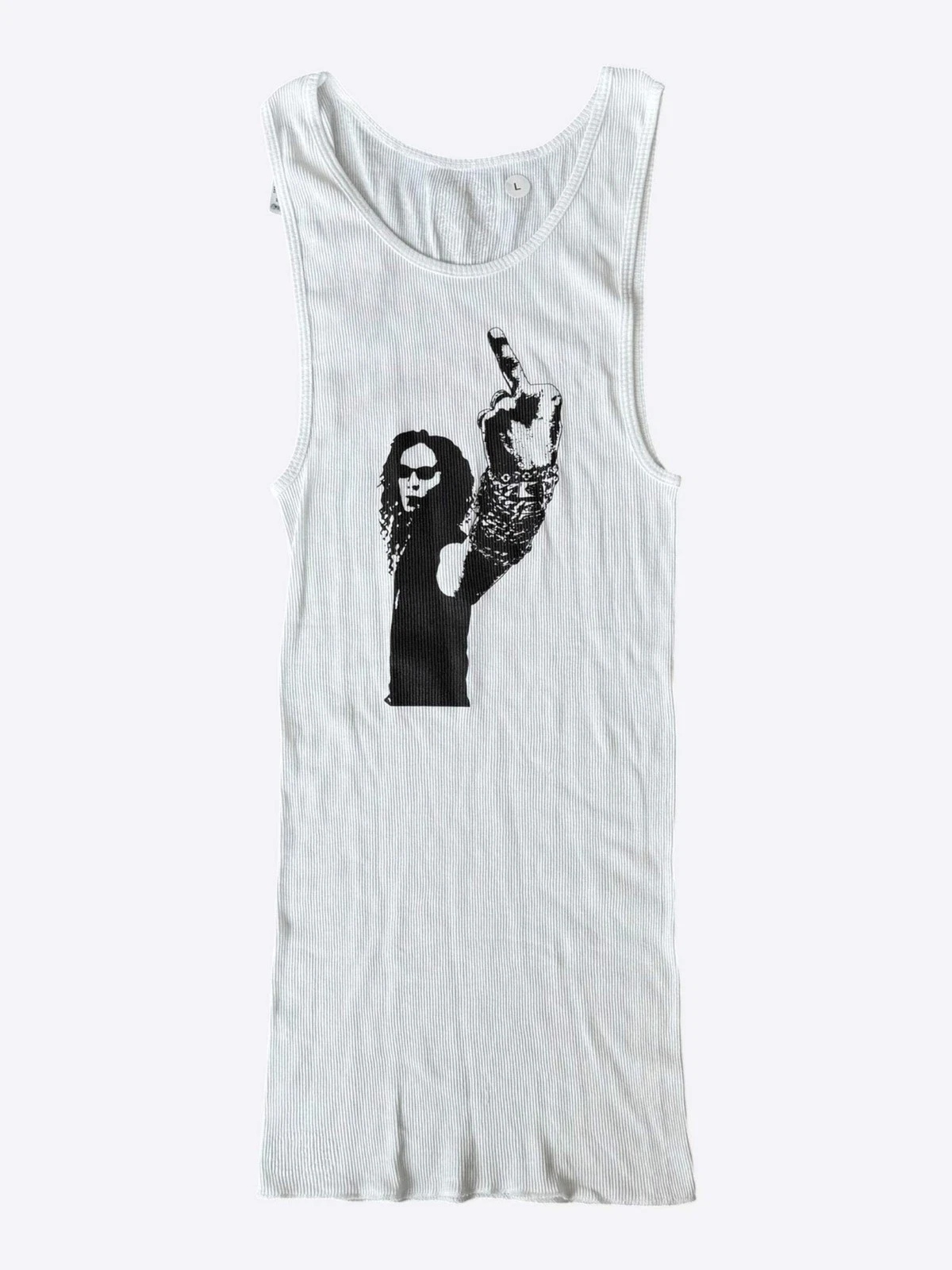 Chrome Hearts White & Black Richard Stark Graphic Tank Top