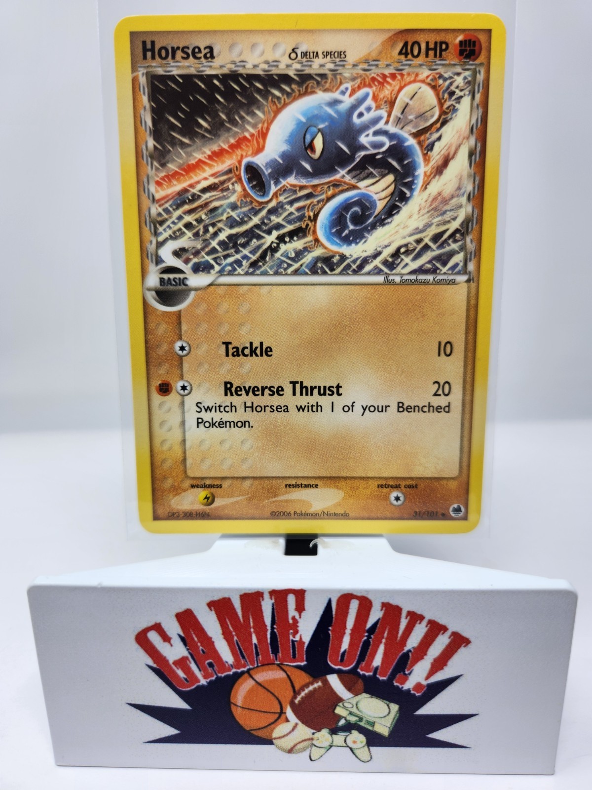 Pokemon Horsea Delta Species 31/101 EX Dragon Frontiers Uncommon LP