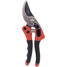 Zenport Q19 Euro-Pro Small Horticulture Pruner, 7.75-Inch, Red/Black