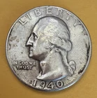 1940 Washington Quarter 25c - AU About Uncirculated
