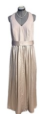 White Bridal/ Formal Dress Size 14 NWT Pit To Pit 19” Davids Bridal Belt