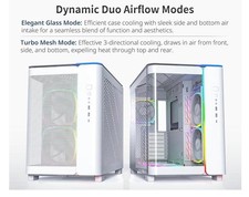 MONTECH KING 95 PRO W Dual-Chamber ATX Mid-Tower PC Gaming Case White