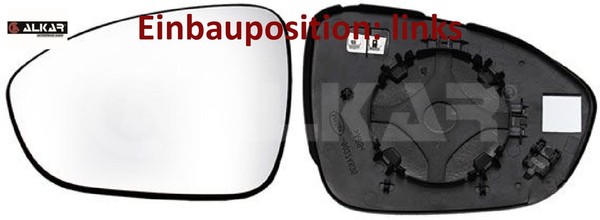 Alkar 6431748 Spiegelglas FüR AußEnspiegel Links FüR Dacia-image