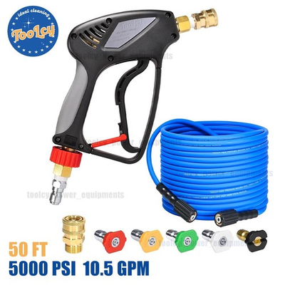 #ad TOOLCY 3400 PSI Power Washer Hose 5000 PSI Pressure Washer Gun Quick Connectors $62.99
