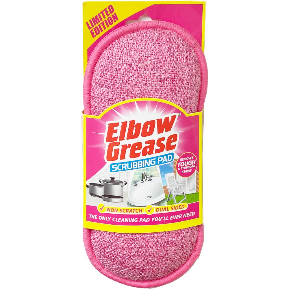 Elbow Grease Pink Scrubbing Pad