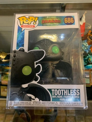 Funko POP! How to train your Dragon Toothless #686 with POP Protector