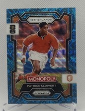 2026 Prizm Monopoly World Cup Patrick Kluivert Four Corners Blue Wave Prizm #72