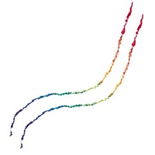 Fuzzy Kite Tail Rainbow 66-ft. Long x 6" wide  2-Metal Swivel Hooks