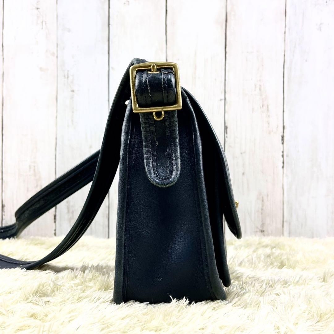 バッグ OLD COACH turn lock leather shoulder bag OLD COACH ターンロックショルダーバッグ オールドコーチ 黒 ブラック