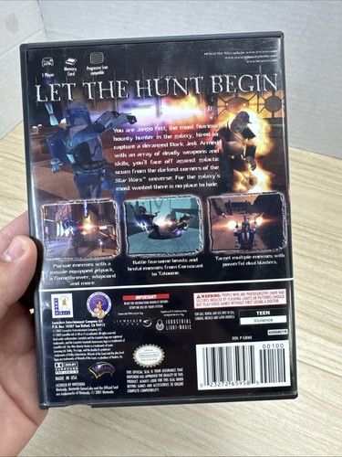 Star Wars: Bounty Hunter Nintendo GameCube, gioco e custodia testati nel 2002 - Foto 7 di 8