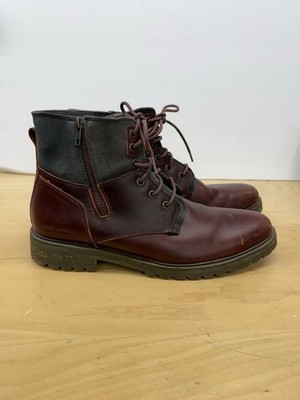 Mark Nason Briggs Ballard Boots Leather Full Zip Wine Color Chukka Size 10