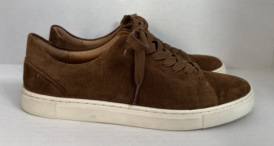 Frye Ivy Zapatillas bajas de encaje para mujer 9M Marrón Cuero Gamuza Corbata informal 3471170-WOD Foto 4 de 4