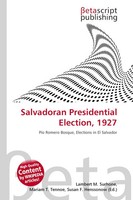 Lambert M. Surhone (U. A.) | Salvadoran Presidential Election, 1927 | Buch