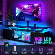 Modern LED High Glossy TV Stand, Media Console, Entertainment Center for 32"-70"