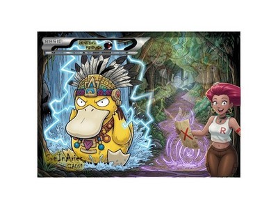 Pokemon CCG: SunInAries Customs Ai FanArt: Zenitsu s Psyduck SIA051