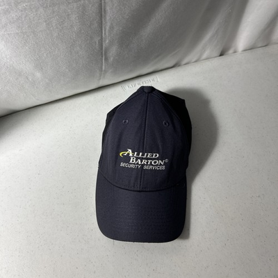 #ad #ad Allied Barton Security Adjustable Strap Dark Blue Gray Hat $9.99