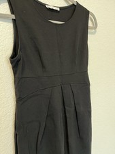 Hello Miz Dress Womens S Black Pencil Business Casual Sleeveless Stretch Knee Ln