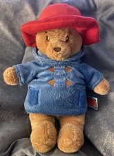 Paddington Bear Plush Teddy Bear with Blue Duffle Coat and Red Hat