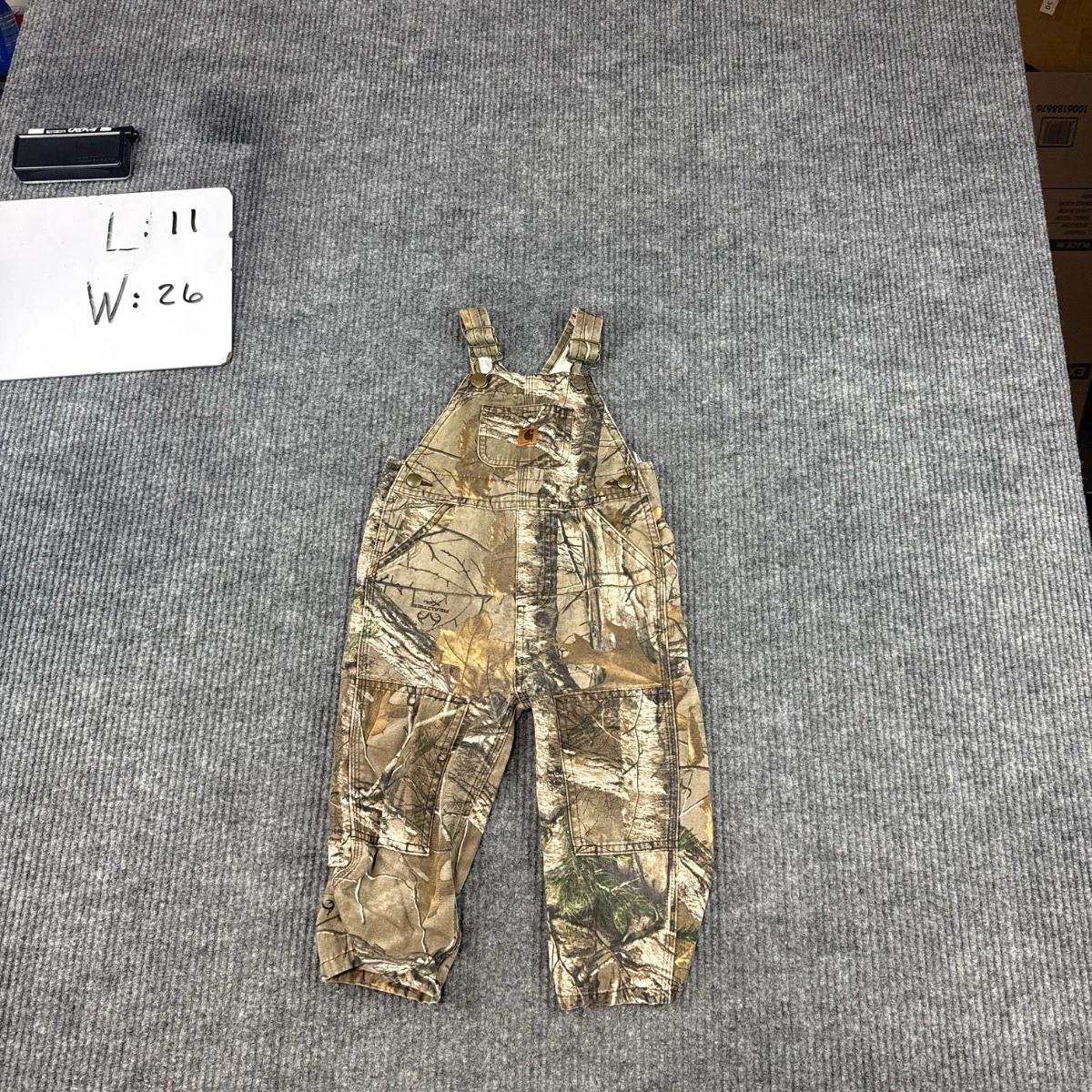 Carhartt Camo Bib Overalls Toddler 2T Realtree AP Cotton Realtree AP Camouflage