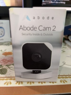 ABODE CAM 2 Model 104061/A Plug-in Indoor Outdoor WiFi Security Camera.