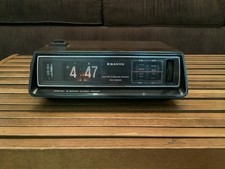 Vintage Sanyo Flip Alarm Clock AM/FM Digital ...