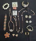 Lot #6 Vintage Rose Gold Pink Peach Costume Jewelry