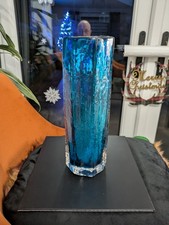 WHITEFRIARS GLASS CUCUMBER VASE - 9679 KINGFISHER BLUE