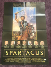 KIRK DOUGLAS Signed SPARTACUS POSTER Beckett (BAS) Authenticated
