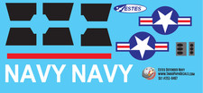 Estes Defender Navy Decals