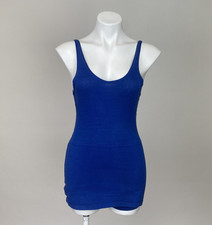 Vintage 1930s Blue One Piece Cotton Bathing Swim Suit Aldrich and Aldrich As Is