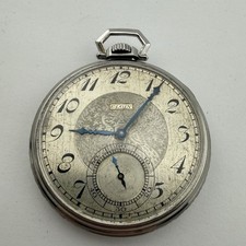 Antique 12s Model 3 7j Grade 303 Elgin Pocket Watch c1933 Original Case Working