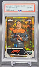 2023 Topps Chrome Sapphire F1 OSCAR PIASTRI GOLD /50 PSA 10 RC Rookie