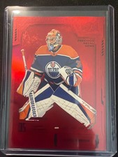 Olivier Rodrigue 2025-26 SkyBox Metal Universe PMG Red Rookie /100 #123 Oilers