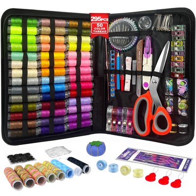 Sewing Kit for Adults 50 Color Sewing Thread Kit 295PCS Sewing Accessories wi...
