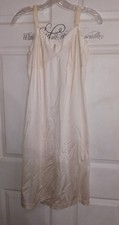 Vtg Wonder Maid Non-Cling Full Dress Slip Size 34 Ivory Union Label USA Nylon