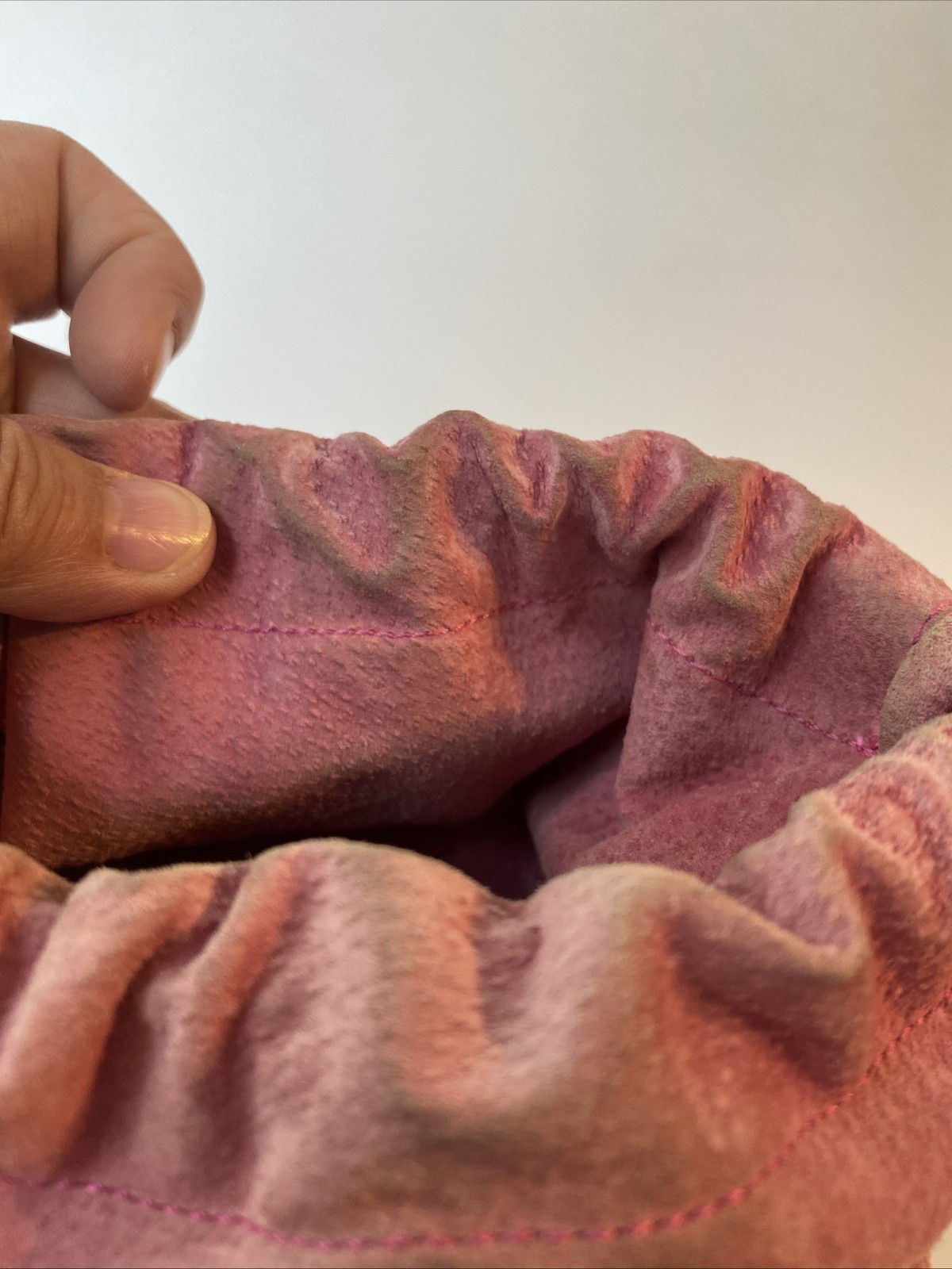 RARE VTG Kate Spade Pink Python Small Leather Buc… - image 20