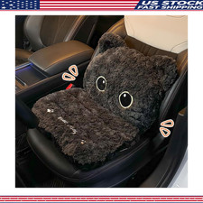 Cute Cartoon Plush Car Seat Cushion Back Lumbar Support Pillow Driving Desk Cha